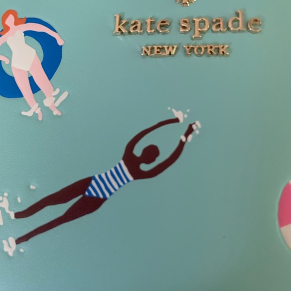 kate spade Poolside Smooth Leather Card Case Wallet NWT - Picture 4 of 8